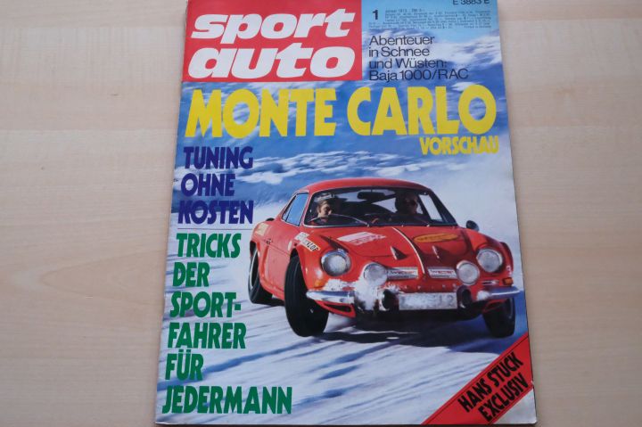 Deckblatt Sport Auto (01/1973)